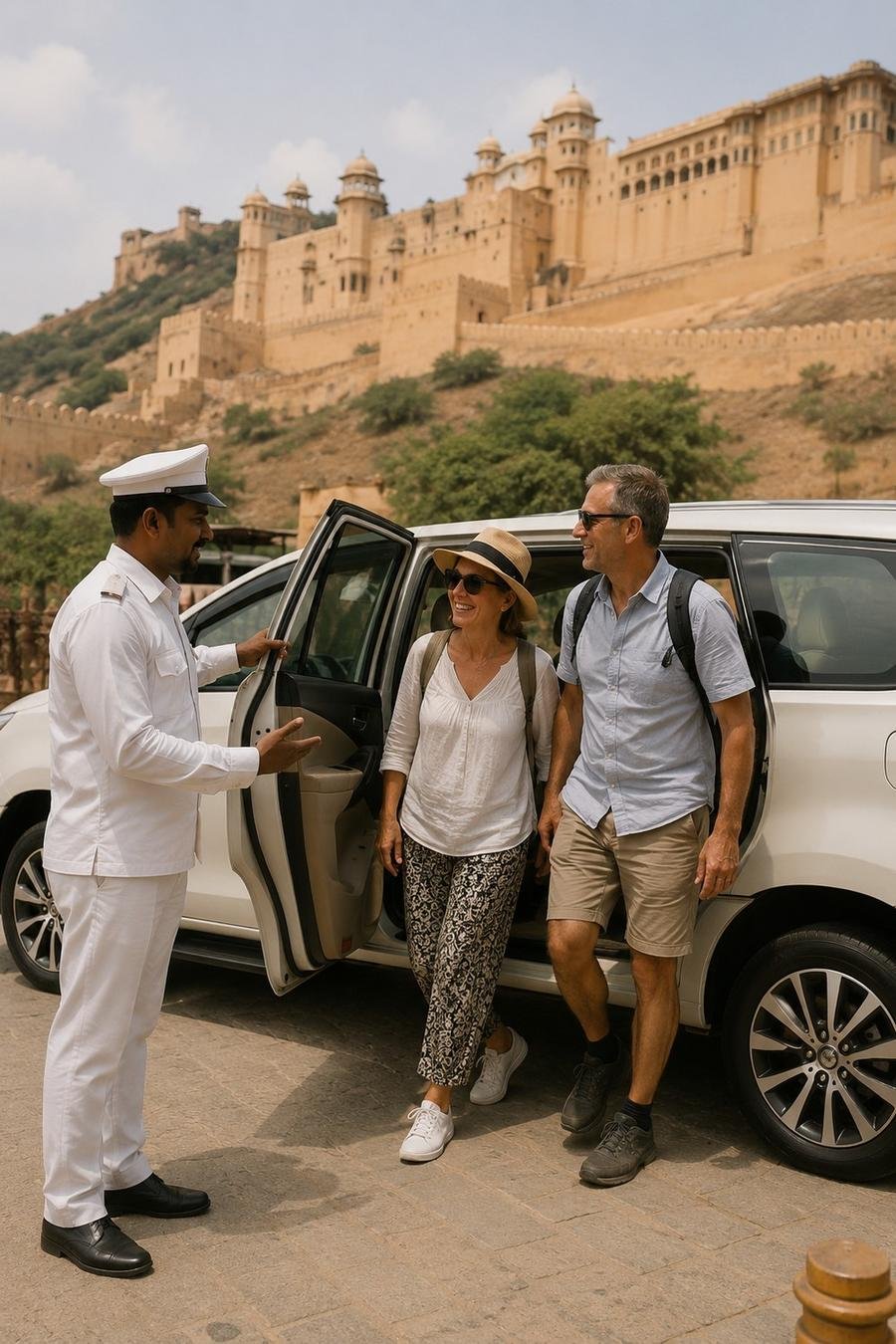 Tourists at Amer Fort, Jaipur