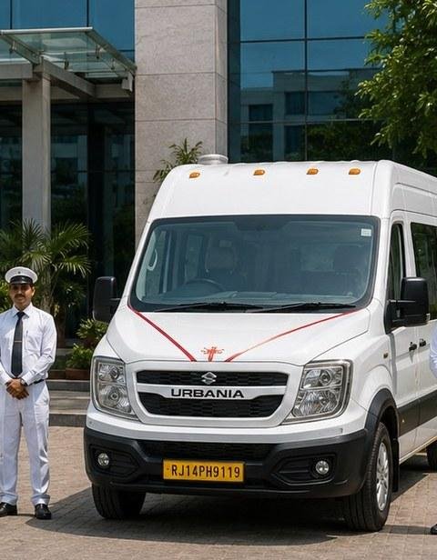 Force Urbania for larger group Jaipur sightseeing tours